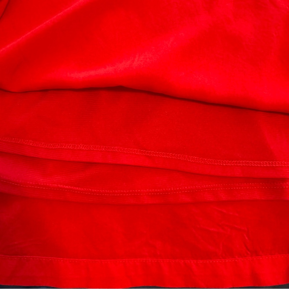 Red Dolman Short Sleeve dress or beach cover up with drawstring waist - Picture 11 of 12